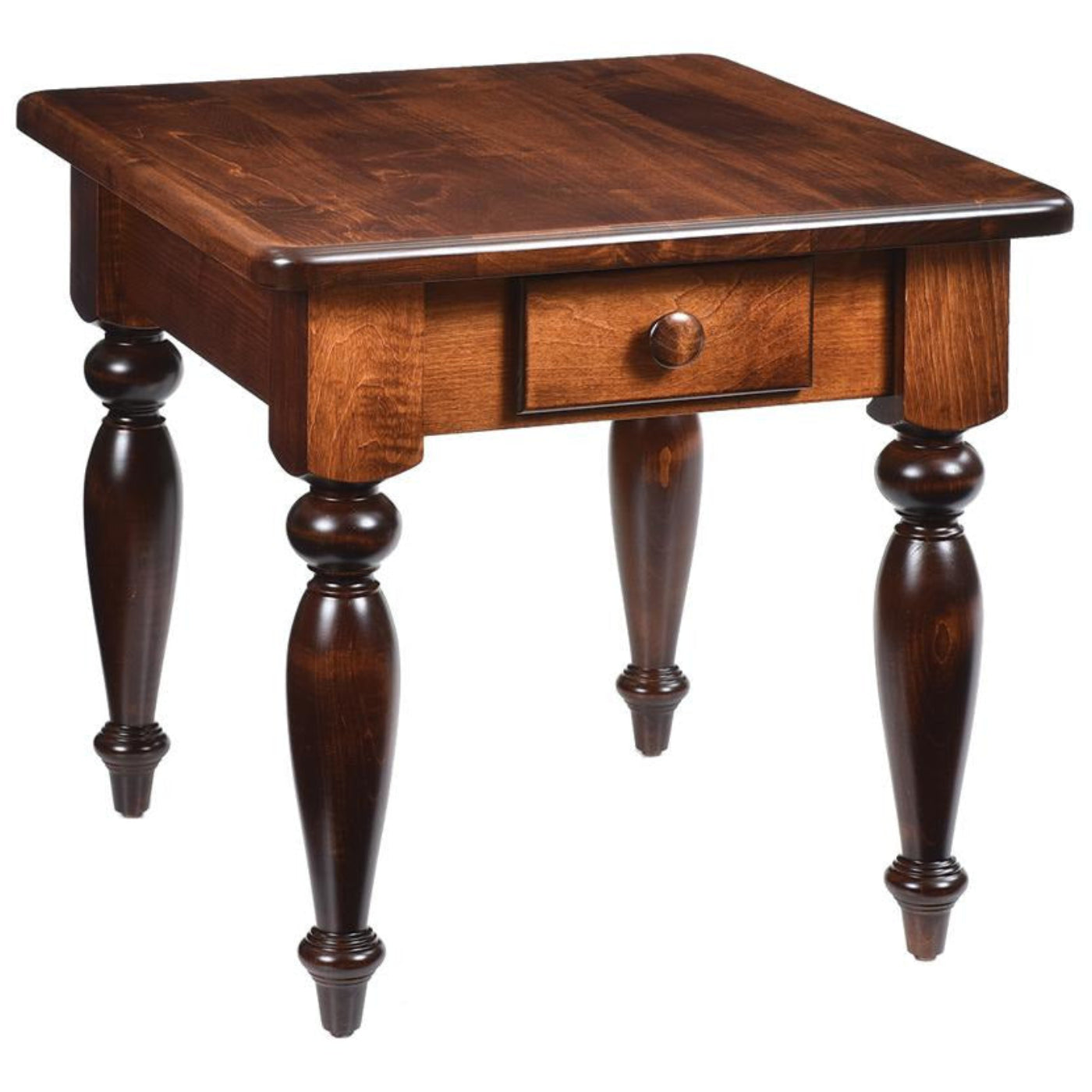QW Amish Turned Farmhouse End Table - 852P-78-001-D