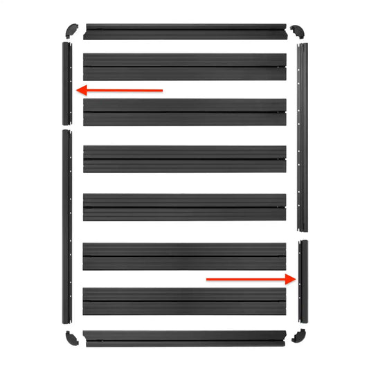 RIVAL Aluminum Roof Rack 2018+ Wrangler JL 4-Door | 2020+ Gladiator - 2M.2701.1