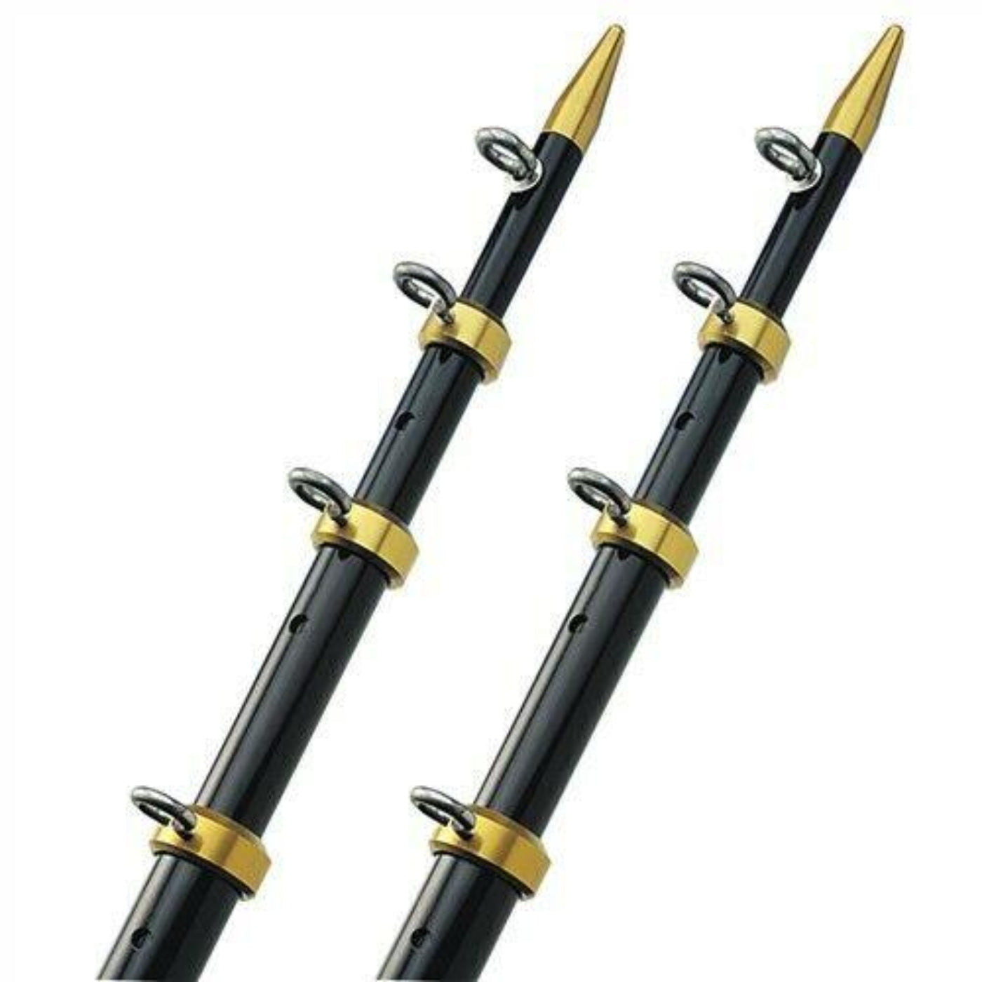 TACO Pair 15' Telescopic Outrigger Poles 1-1/8" - OT-0441BKA15