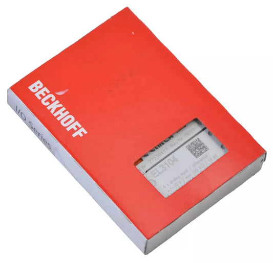 BECKHOFF EtherCAT Terminal, 4-channel analog input, voltage, ±10 V, 16 bit, differential - EL3104