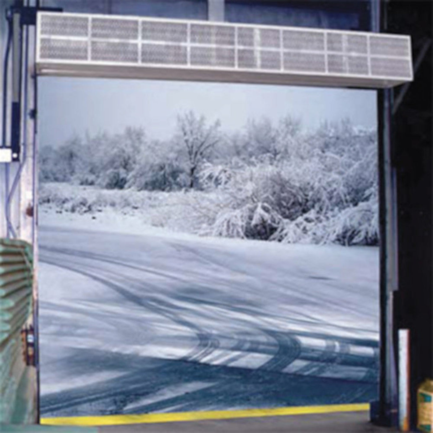 Curtron S-LI-108-2-EH-FILTER 109" Heated Light Industrial Air Curtain with Air Filter - CUSLI1082EHFILTER