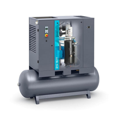 Atlas Copco 7.5HP, 21.2 CFM, 53 Gallon G5 Rotary Screw Air Compressor 208-230/460V -8152103842