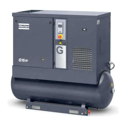 Atlas Copco 20HP, 62.8 CFM, 71 Gallon G15 Rotary Screw Air Compressor 208-230/460V -8153293041