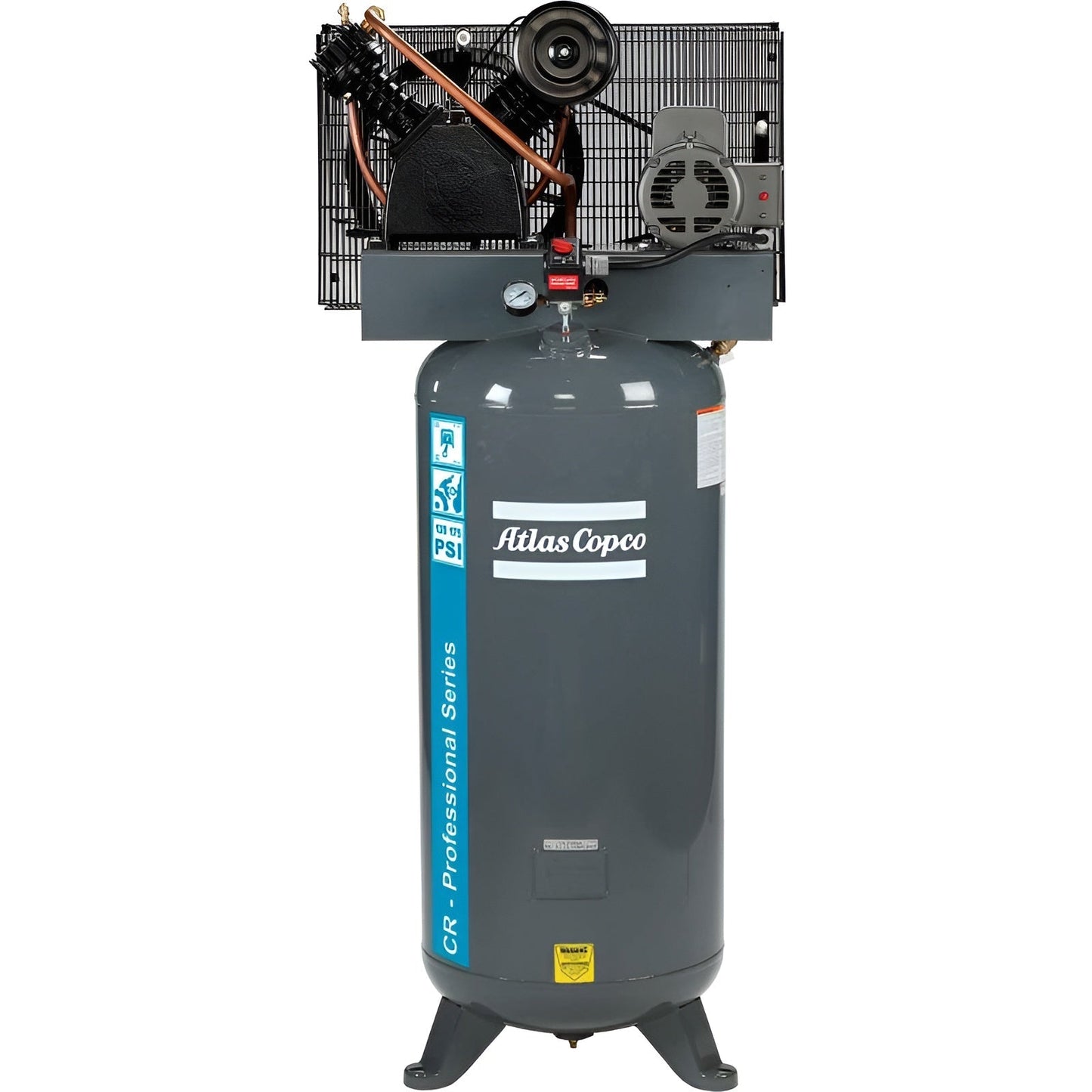 Atlas Copco 7.5HP, 25 CFM, 80 Gallon AR Professional Series Piston Air Compressor 230V 1PH - 8090303341