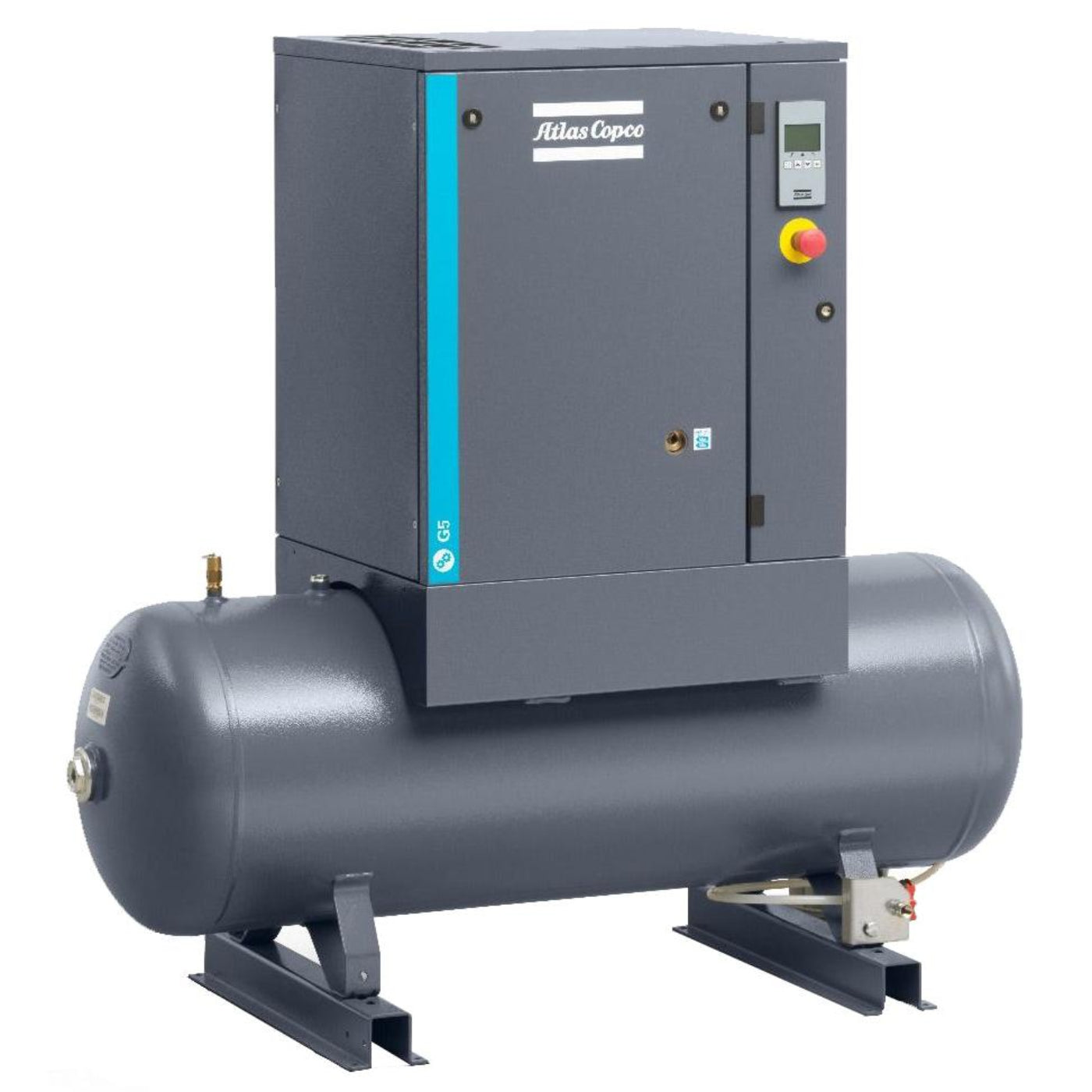 Atlas Copco 10HP, 34.1 CFM, 53 Gallon G7 Rotary Screw Air Compressor 208-230/460V -8152103844