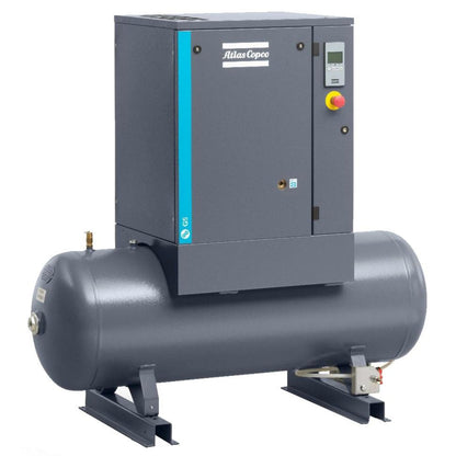 Atlas Copco 10HP, 34.1 CFM, 53 Gallon G7 Rotary Screw Air Compressor 208-230/460V -8152103798