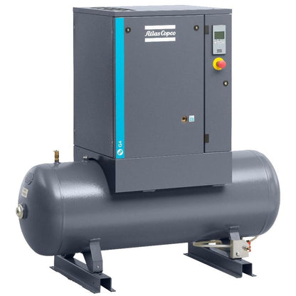 Atlas Copco 10HP, 39.6 CFM, 120 Gallon G7L Rotary Screw Air Compressor w/Aftercooler 208-230/460V - 8153294510