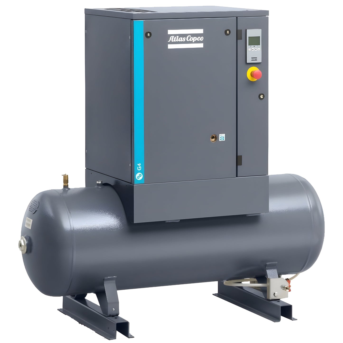 Atlas Copco 10HP, 39.6 CFM, 120 Gallon G7L Rotary Screw Air Compressor w/Aftercooler 208-230/460V - 8153294510
