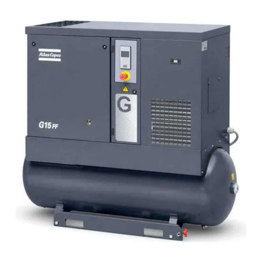 Atlas Copco 20HP, 82 CFM, 132 Gallon G15L Rotary Screw Air Compressor 208-230/460V -8153335827
