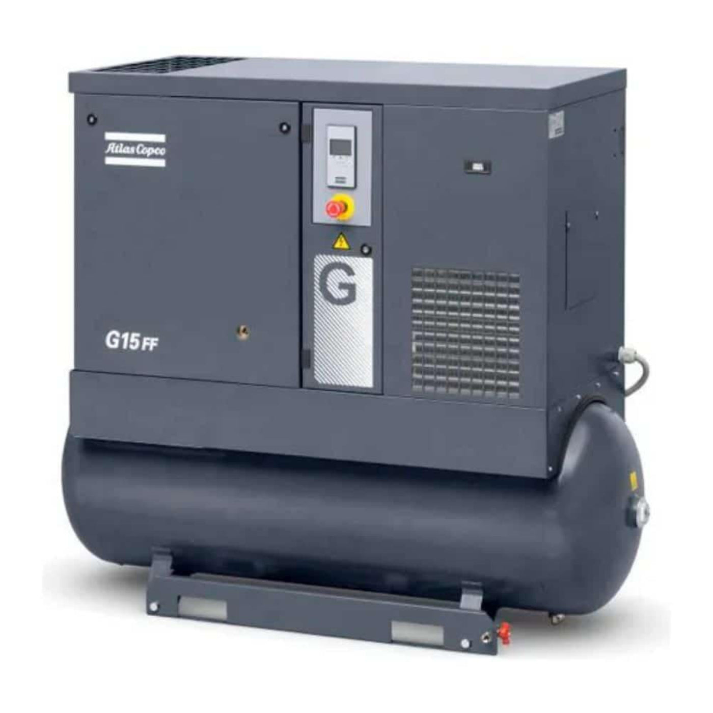 Atlas Copco 20HP, 82 CFM, 132 Gallon G15L Rotary Screw Air Compressor 208-230/460V -8153335827