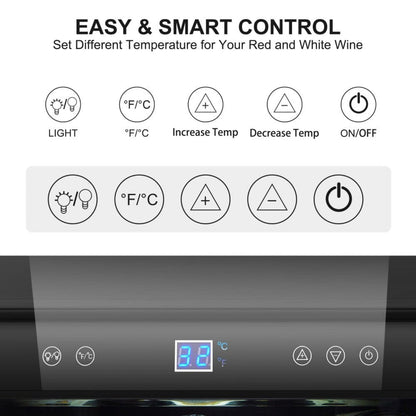 Lanbo Sinoartizan 62 Bottles Dual Door Stainless Steel Wine Coolers - ST-66D