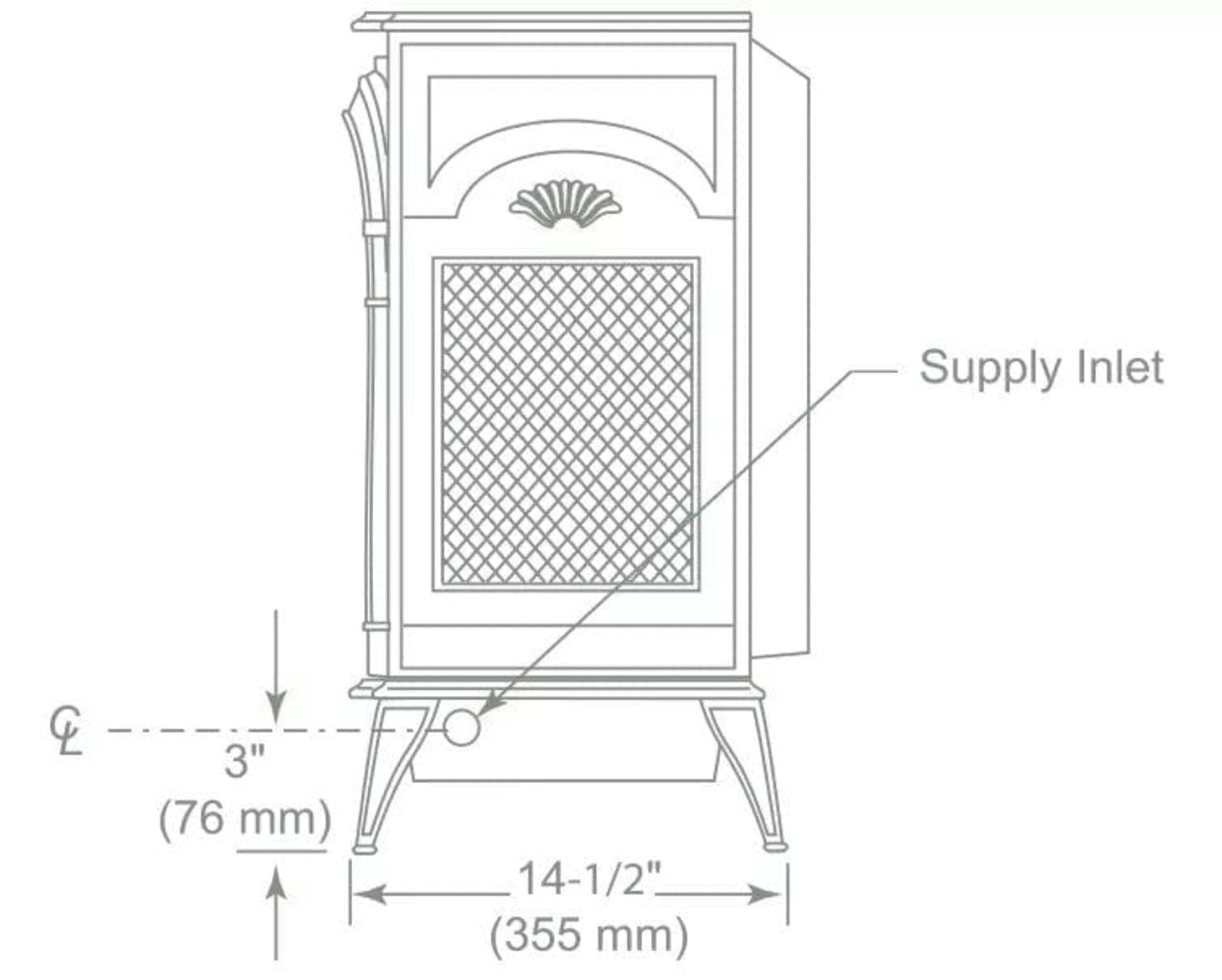 Vermont Castings Stardance Direct Vent Gas Stove with Millivolt Ignition - SDDVTCBSB