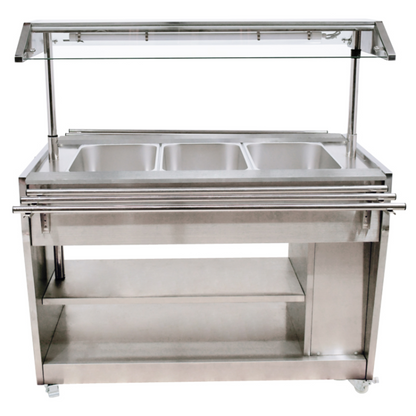 Chef AAA - Stainless Steel Steam Table with 1210 Liters GN Pan Capacity - DW-CN-1210