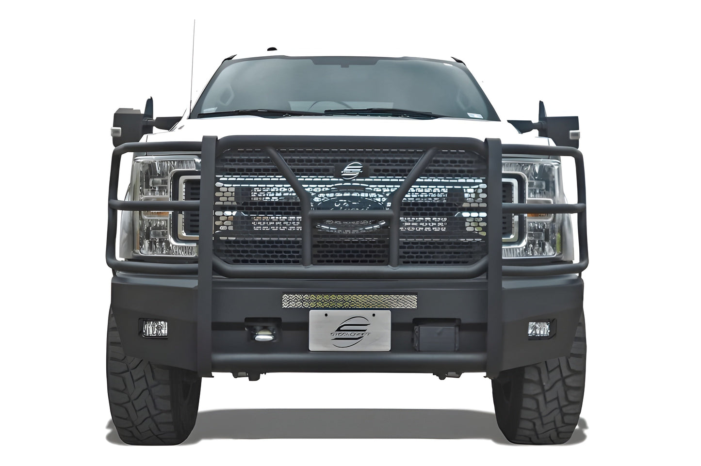 Steelcraft Elevation HD Front Bumper Ford F450/F550 Superduty 2017-2020 Supports Front Emblem Camera & Adaptive Cruise Control - 60-11380CC