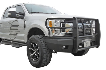 Steelcraft Elevation HD Front Bumper Ford F450/F550 Superduty 2017-2020 Supports Front Emblem Camera & Adaptive Cruise Control - 60-11380CC