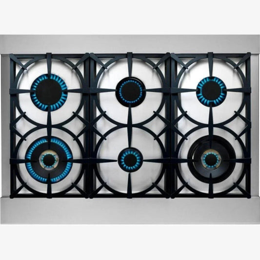 Superiore Deco 48-Inch Dual Fuel Double Oven Freestanding Range in Red Matte with Chrome Trim - RD361SCR_C_