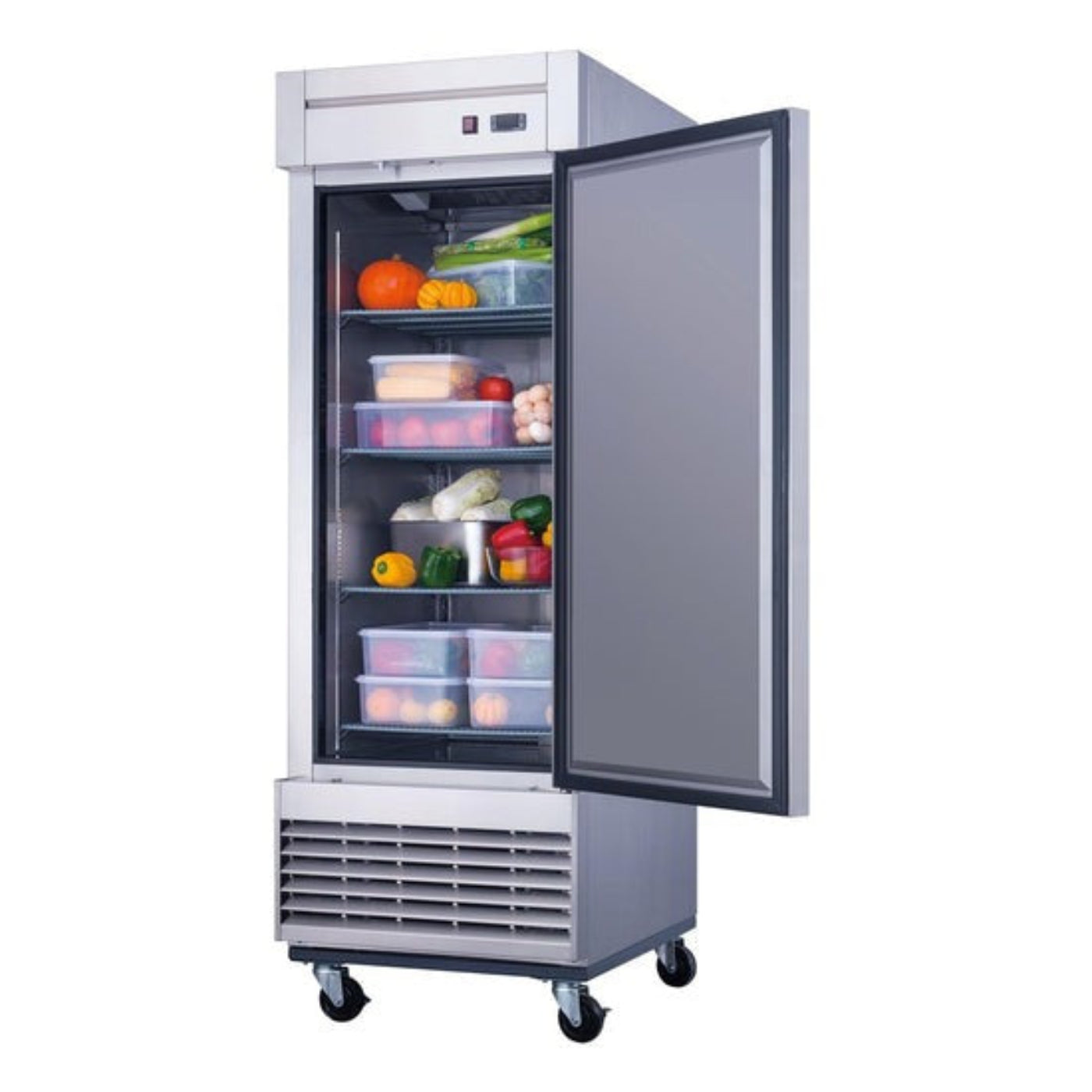 Chef AAA Commercial 27" 1 Solid Door Reach-In Freezer Stainless Steel 17.79 cu.ft. - T28F
