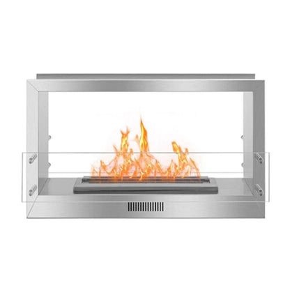 The Bio Flame 38-Inch Firebox DS Built-in See-Through Ethanol Fireplace