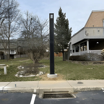 AVS Energy Solar Urban Light 40 Watt 6000 Lumens 5000K Black Housing Pathway Lighting Landscape Light Solar Resistant Bollard - Light  - AVS-TOTEM-40W