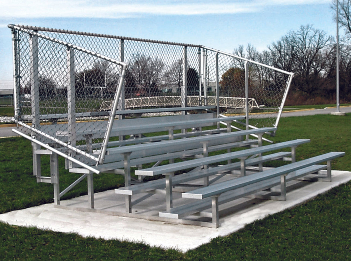 Trigon Sports 10 Row 15' Preferred Standard Aluminum Bleacher BL1015SD - BL1015SD
