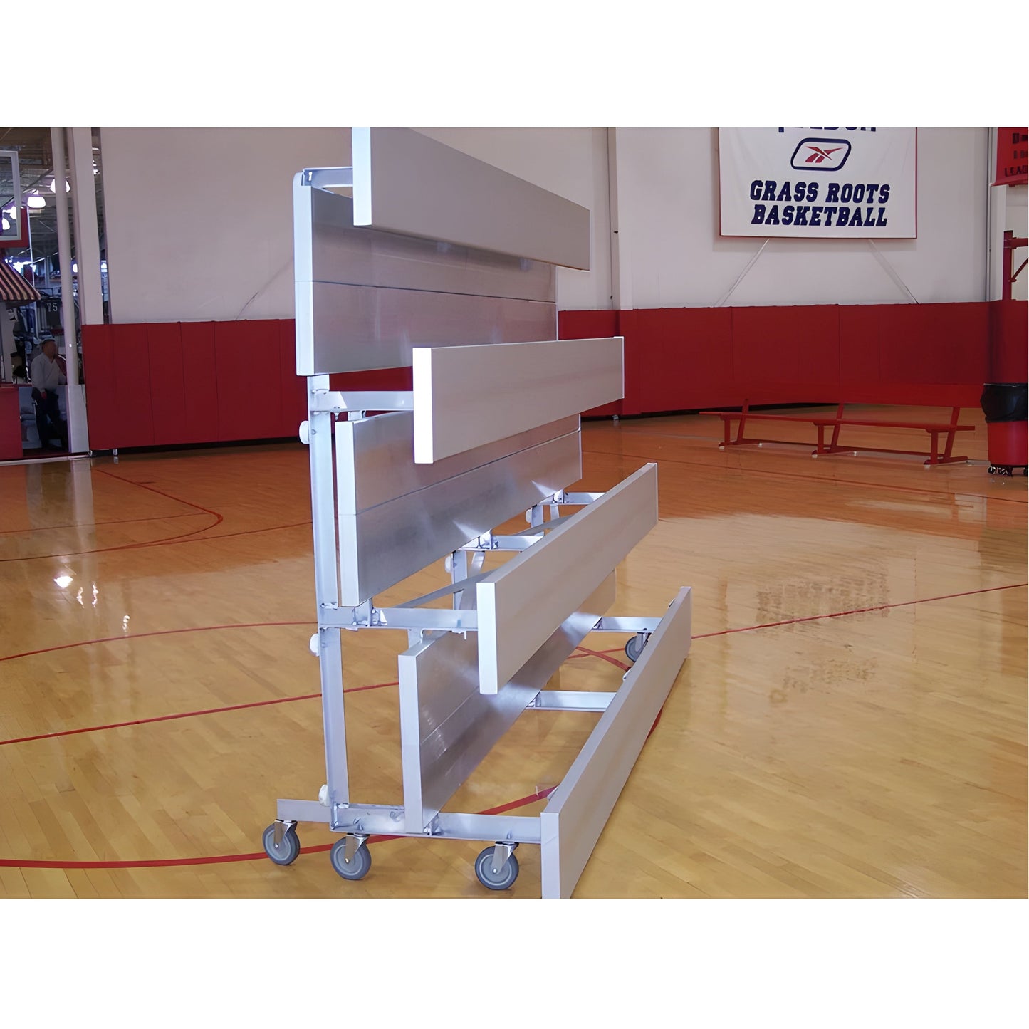 Bleacher 2 Row Tip-N-Roll Bleacher - KAYP
