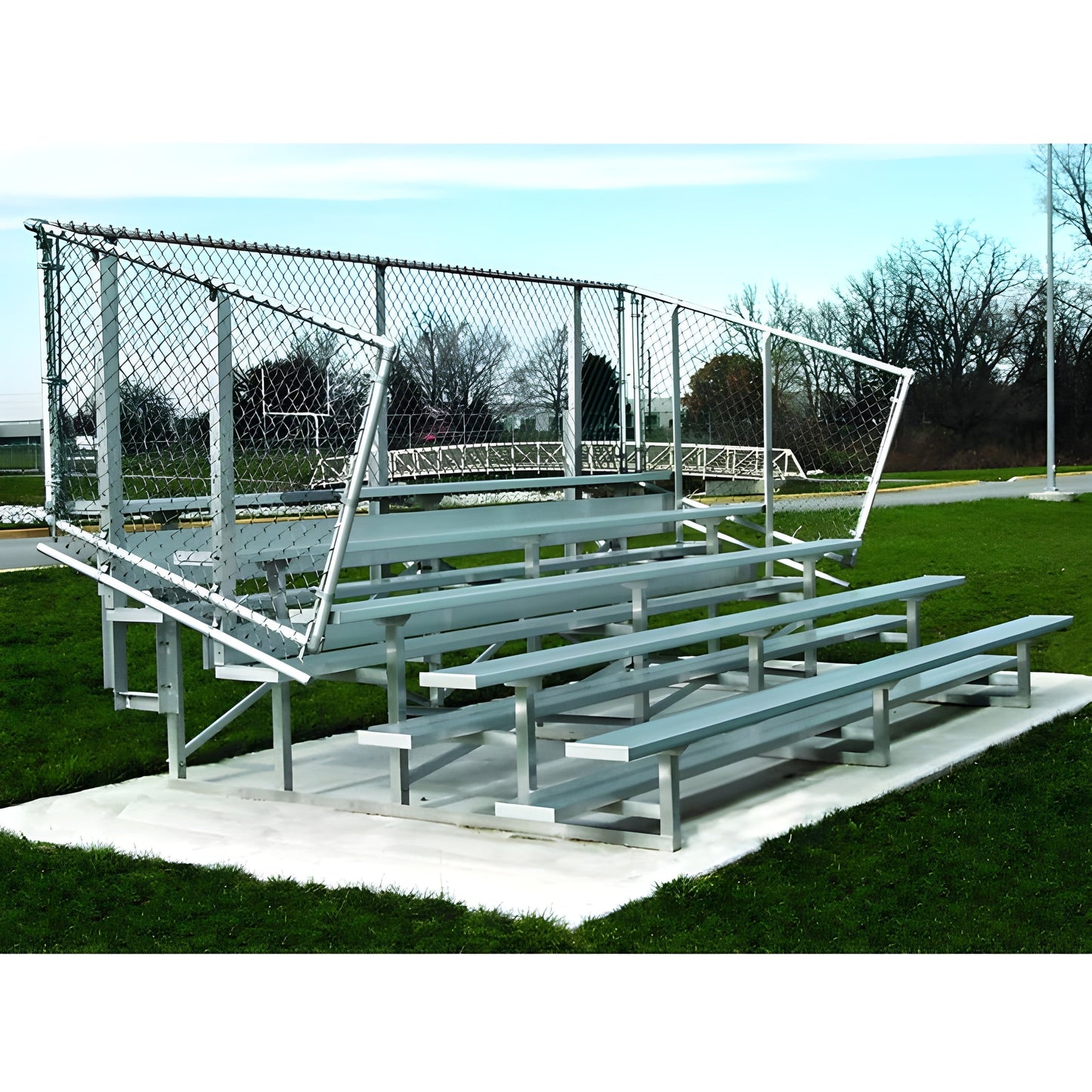 Bleacher 3 Row 27' Deluxe or Standard Aluminum Bleacher -  BL327S