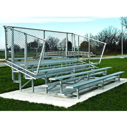 Bleacher 5 Row Deluxe or Preferred Standard Aluminum Bleacher - BL527SD