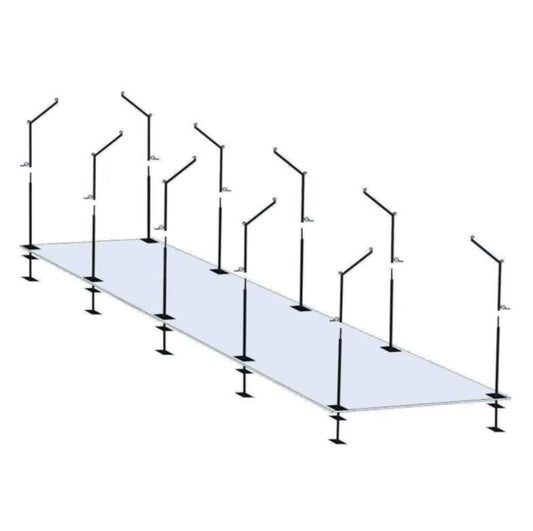 Trigon Sports International ProCage 70' Cantilever Batting Cage Frames BCFRM70 - BCFRM70