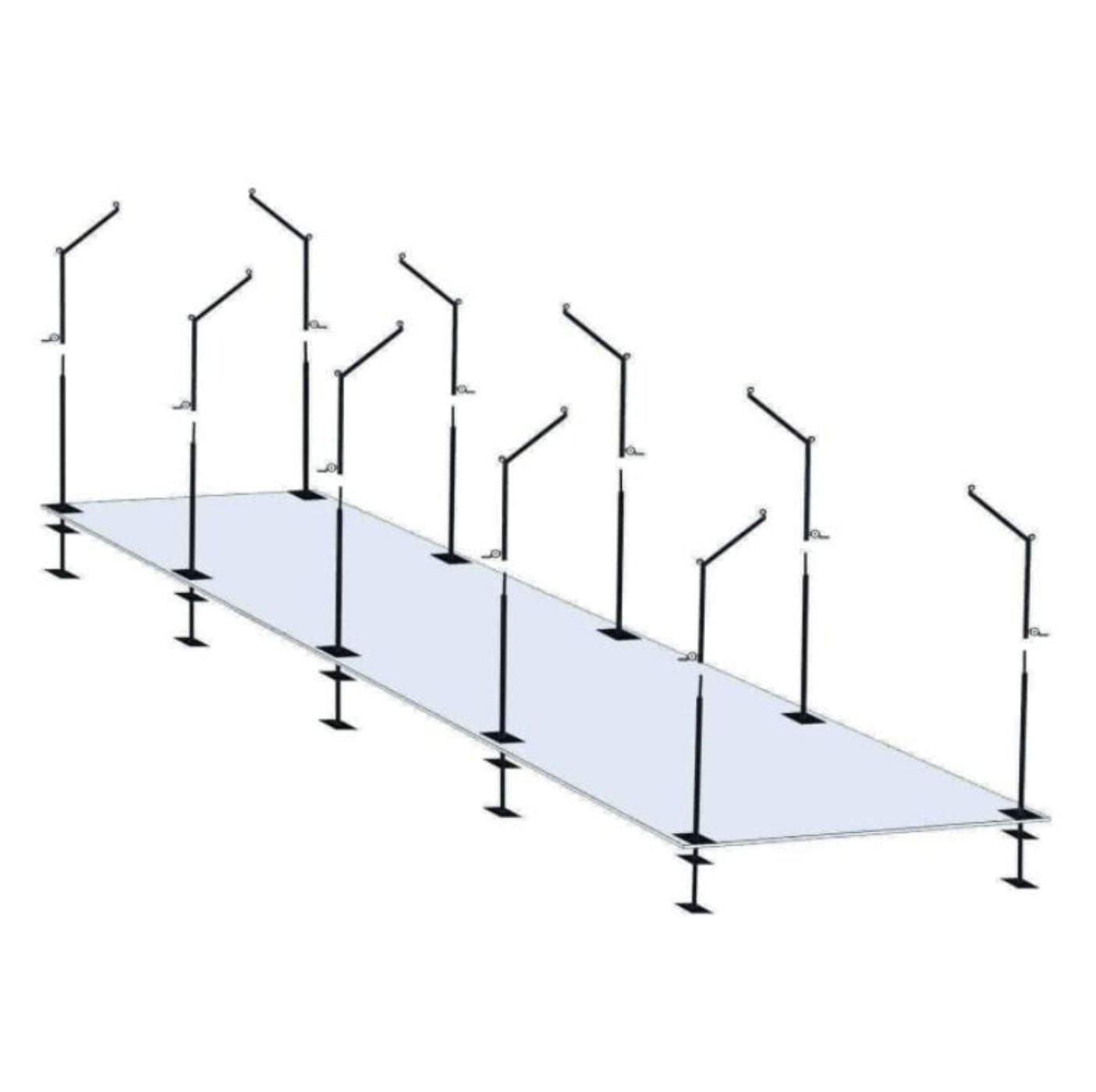 Trigon Sports International ProCage 70' Cantilever Batting Cage Frames BCFRM70 - BCFRM70