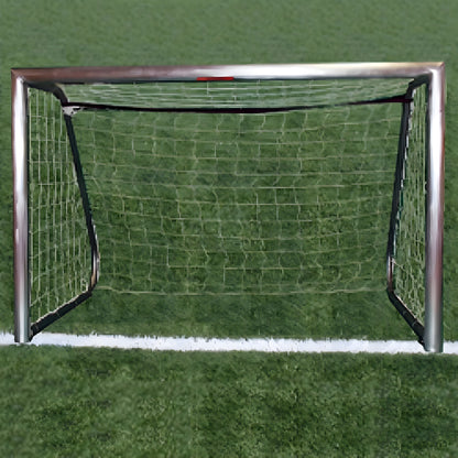 Trigon Sports Soccer Goal 4.5 x 9 ft. Portable & Round Natural with Net - SG3459N