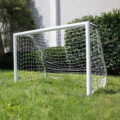 Trigon Sports Soccer Goal 4 x 6 ft. Portable & Round Powder Coated White with Net - SG3046W