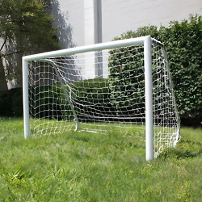 Trigon Sports Soccer Goal 4 x 6 ft. Portable & Round Powder Coated White with Net - SG3046W