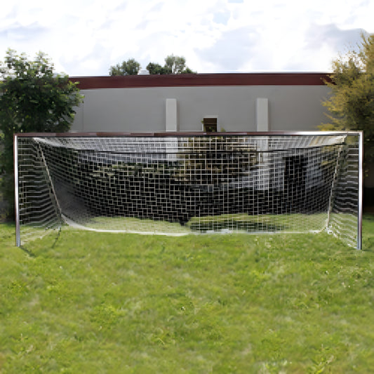 Trigon Sports Soccer Goal 6 x 18 ft. Portable & Round Natural with Net - SG3618N