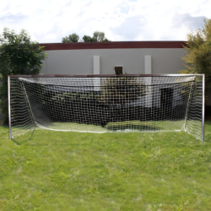 Trigon Sports Soccer Goal 7 x 21 ft. Portable & Round Natural with Net - SG3721N