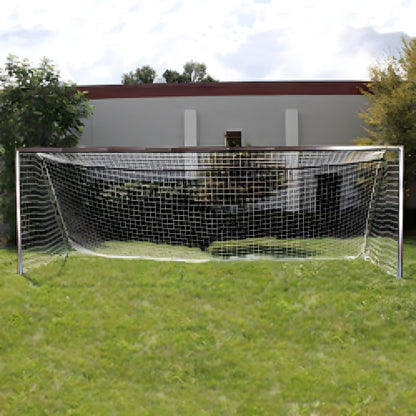 Trigon Sports Soccer Goal 7 x 21 ft. Portable & Round Natural with Net - SG3721N