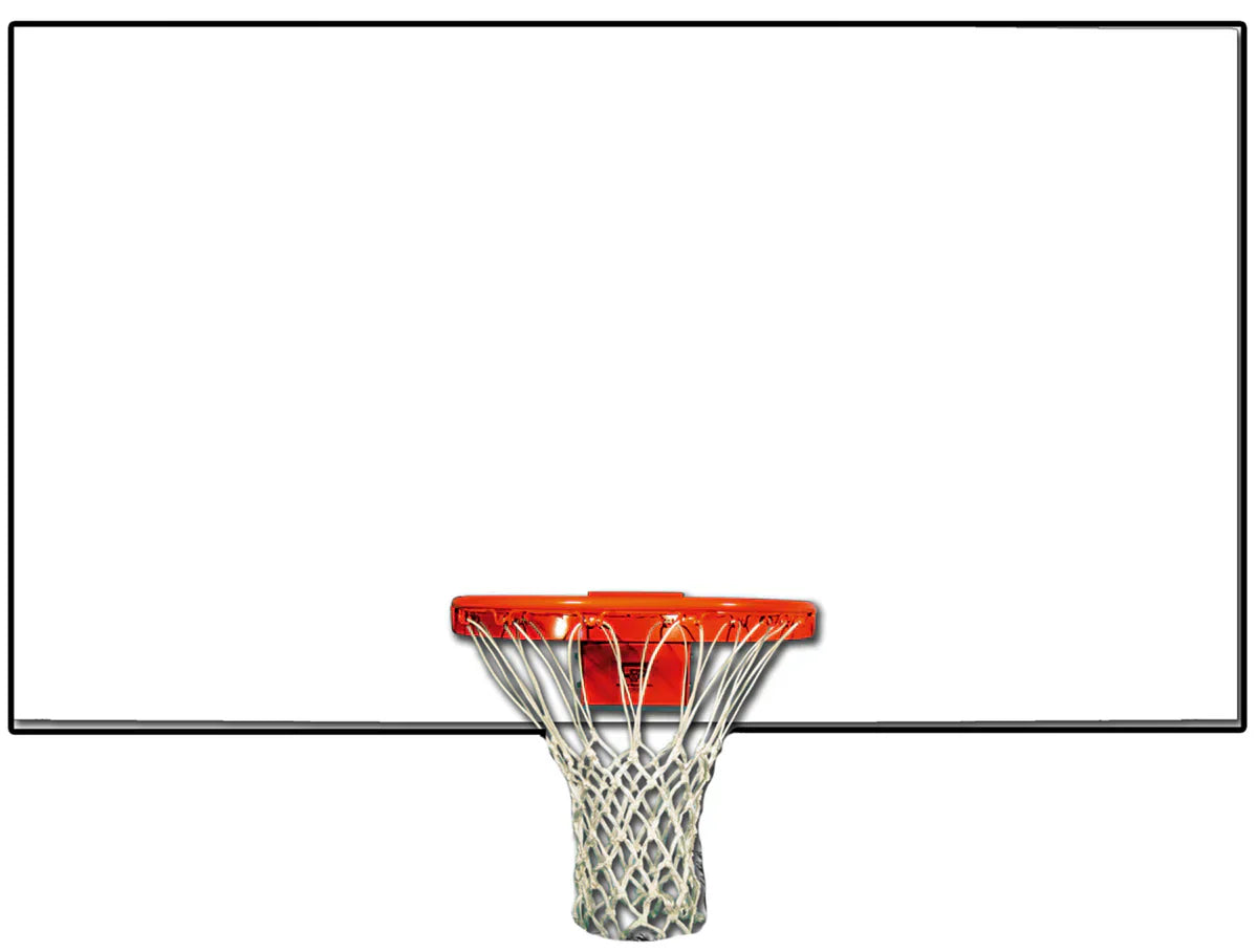 Trigon Sports Steel Rectangular White Backboard - BBSRW