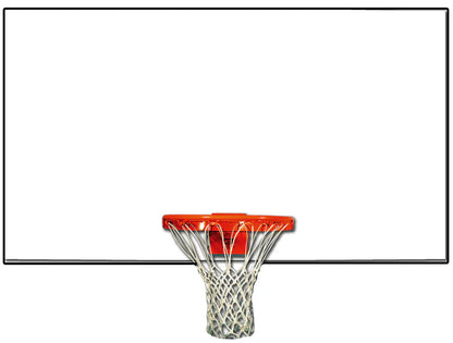 Trigon Sports Steel Rectangular White Backboard - BBSRW