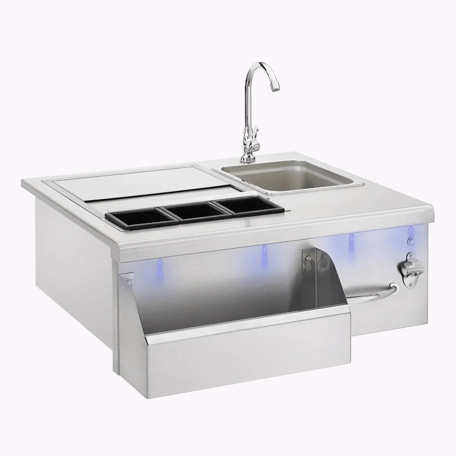 TrueFlame 30 Lighted Beverage & Prep Station - TF-BC-30L