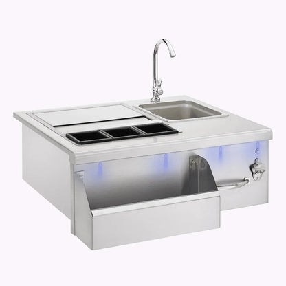 TrueFlame 30 Lighted Beverage & Prep Station - TF-BC-30L