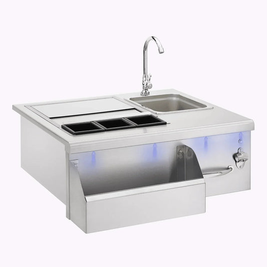 TrueFlame 30 Lighted Beverage & Prep Station - TF-BC-30L