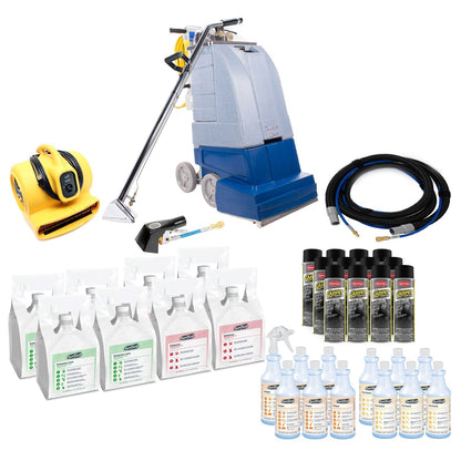 Trusted Clean Self-Contained Carpet Scrubbing Extractor Package w/ Chemicals & Tools - CPT-PACKAGE8