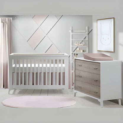 Tulip - Metro Convertible Crib and 3 Drawer Dresser XL - TU2506