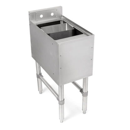 John Boos UBDS-2112 Freestanding Underbar Dump Sink - JBUBDS2112