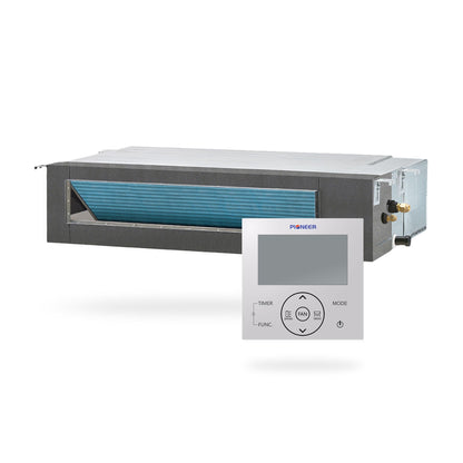 Pioneer Multi Zone 24,000 BTU Quantum Ultra Ceiling Concealed Indoor Section Ductable Mini-Split Wi-Fi Inverter++ Air Conditioner Heat Pump 230V - RT024GLSILCFHG-10S