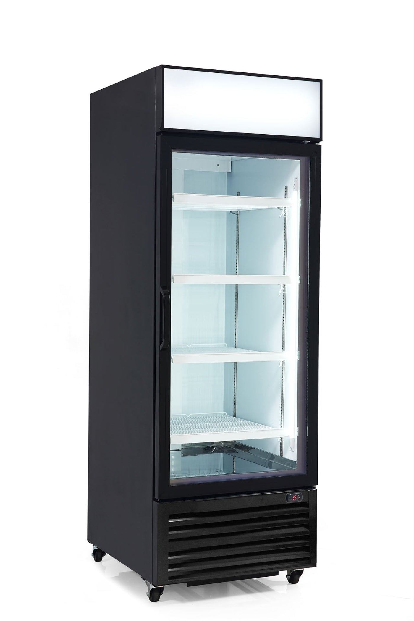 Chef AAA - Commercial 27" 1 Glass Door Merchandiser Refrigerator 20 cu. ft. - KPR-23BG