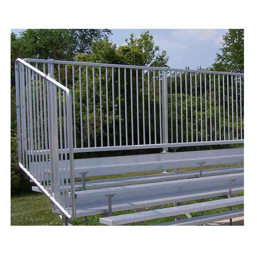Bleachers 4 or 5 Rows Aluminum Bleachers with Safety Vertical Picket Railing - NB0415V