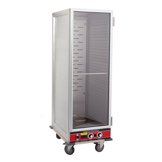 BevLes - HPC-6836, BevLes Full Size Non-Insulated HPC Proofing & Holding Cabinet, 1 Clear Door, in Silver - HPC-6836