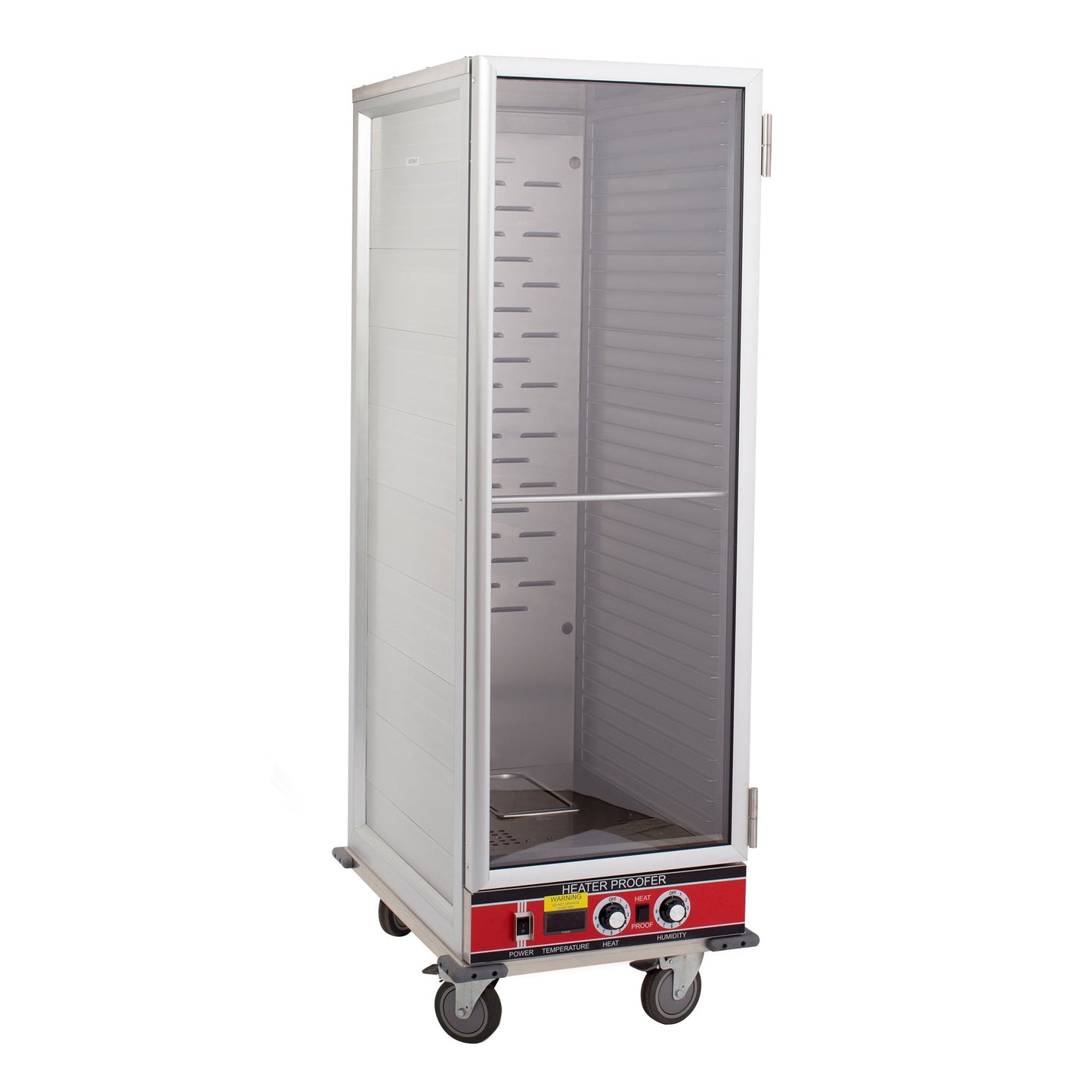 BevLes - HPC-6836, BevLes Full Size Non-Insulated HPC Proofing & Holding Cabinet, 1 Clear Door, in Silver - HPC-6836