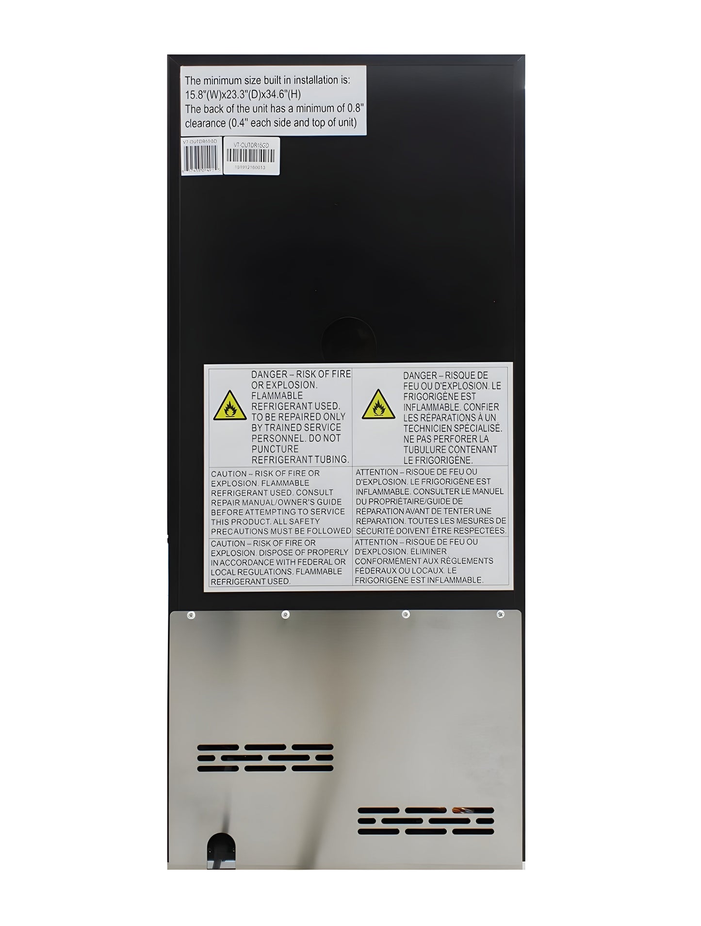 Vinotemp 15-Inch Outdoor Dual-Zone Wine & Beverage Cooler - VT-OUTDR15GD