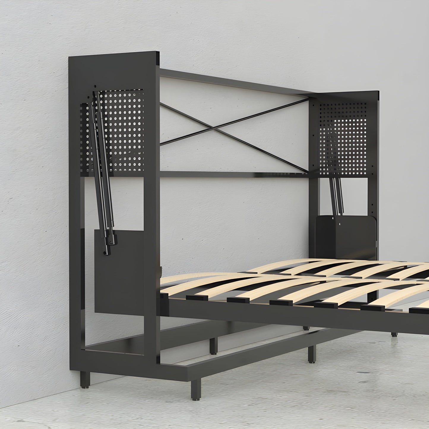 Queen Murphy Bed, Walnut Coventry Series by Leto Muro